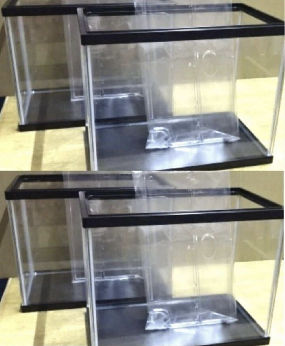 新品 数量限定!水作ガラス水槽S 4本セット!プラ蓋プレゼント!金魚、めだかちゃんに!拍卖
