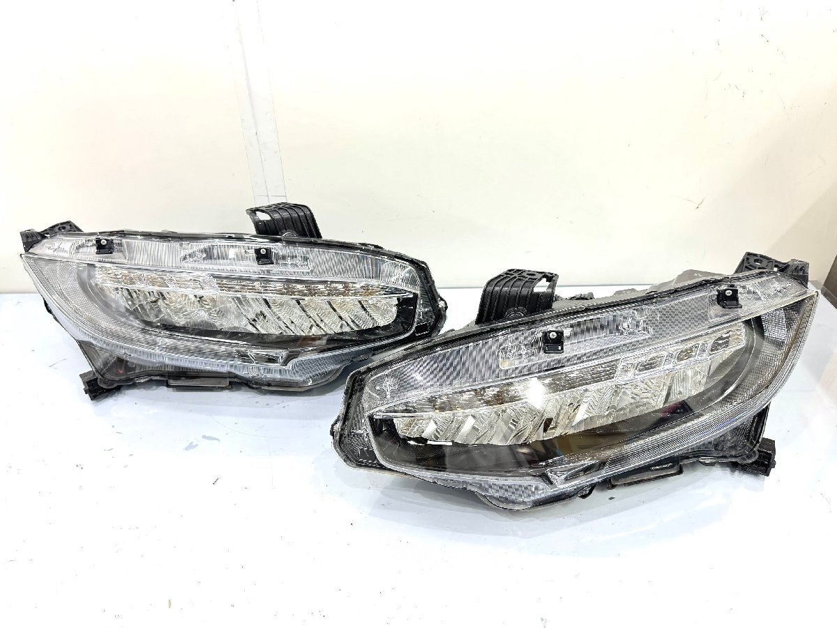 【良品】シビック タイプR FK7/FK8/FC1 純正LEDヘッドライト左右 KOITO 100-18661/刻印J1 (Z32-61D)拍卖