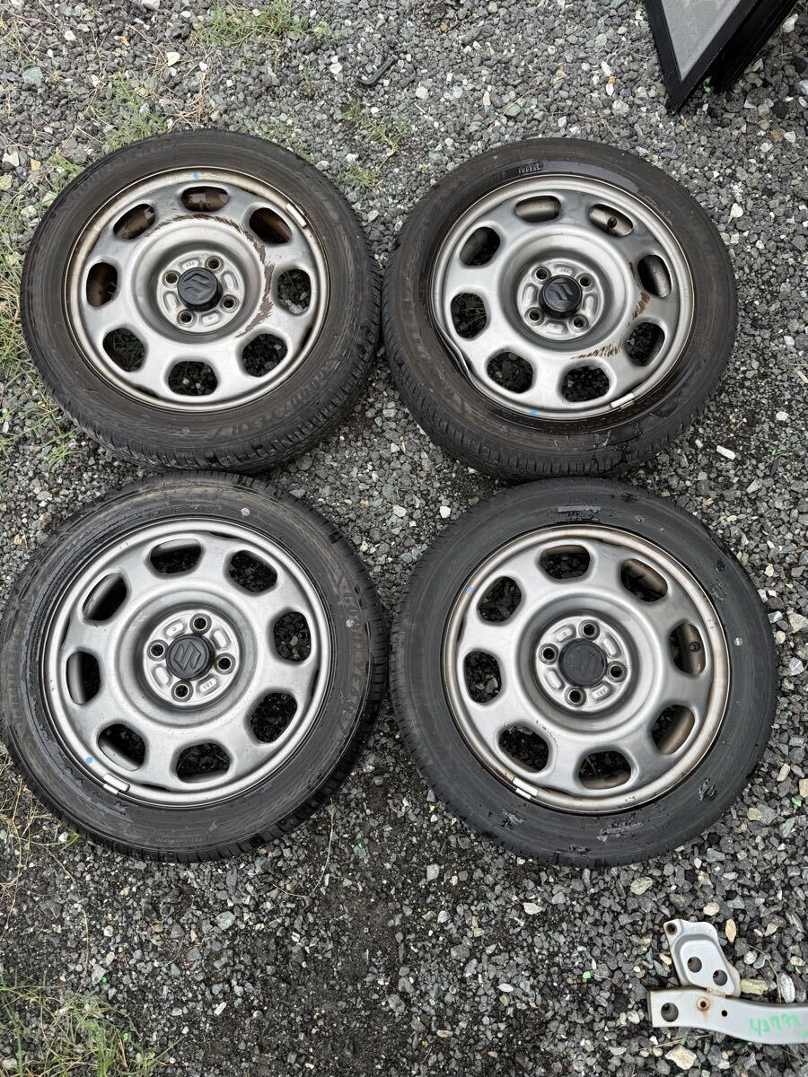 スズキはす ハスラーMR41S ホイールセット Goodyear 165-60-15 2024 送料4.000拍卖
