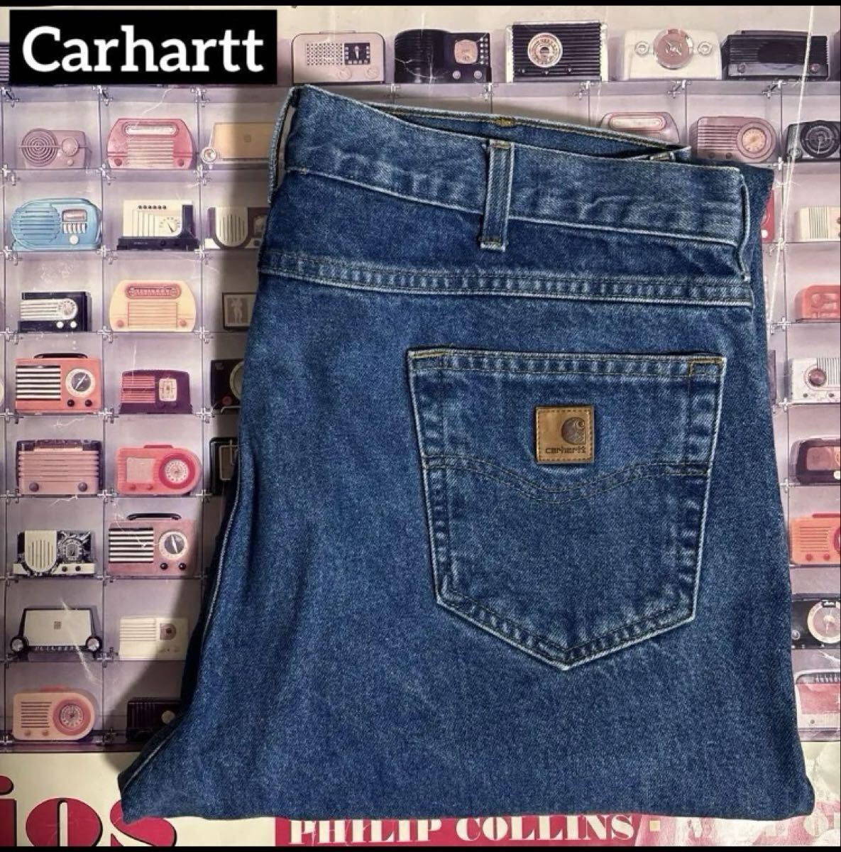 Carhartt Relaxed Fit JeanバギーデニムパンツW40ビッグサイズ拍卖