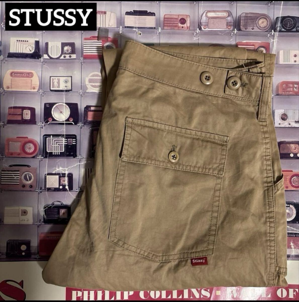 STUSSYワークベイカーパンツ32AUTHENTICミリタリートラウザーボトム拍卖