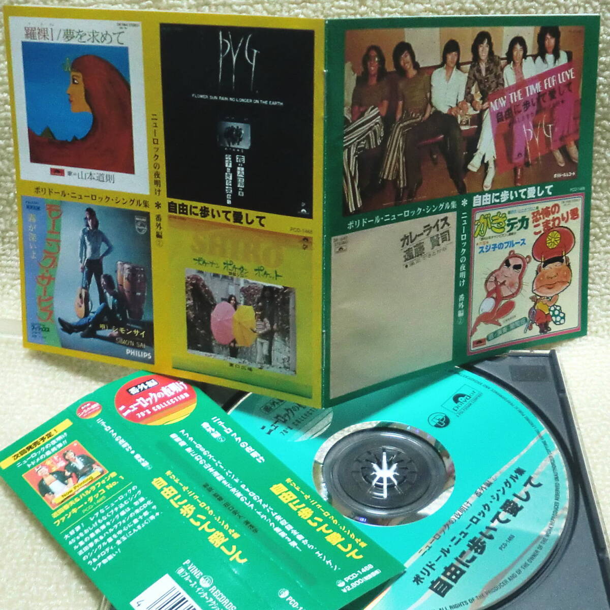 即決!送料230円●レア!CD 沢田研二 萩原健一 PYG 水谷公生 葡萄畑 遠藤賢司 深町純 下田逸郎ほか ニューロックの夜明け ポリドール20曲拍卖