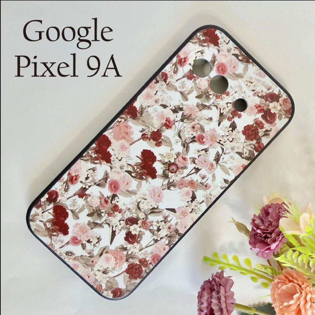 Google Pixel 9aケース 花柄デザインB ☆おまけガラスフィルム付拍卖