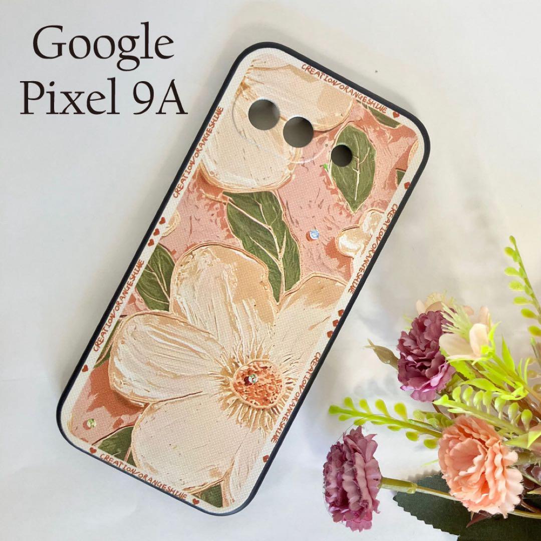 Google Pixel 9aケース 花柄デザインH ☆おまけガラスフィルム付拍卖