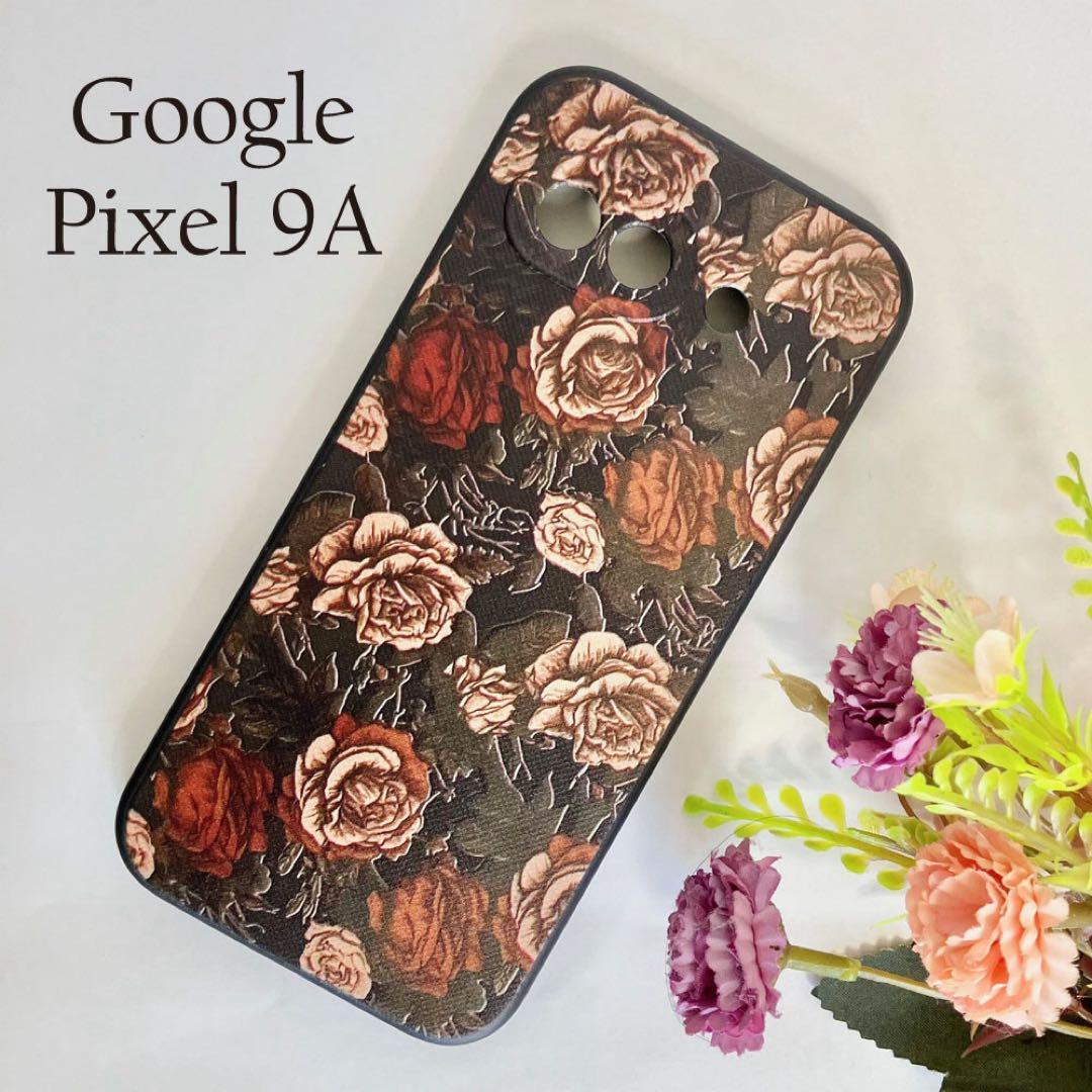Google Pixel 9aケース 花柄デザインF ☆おまけガラスフィルム付拍卖