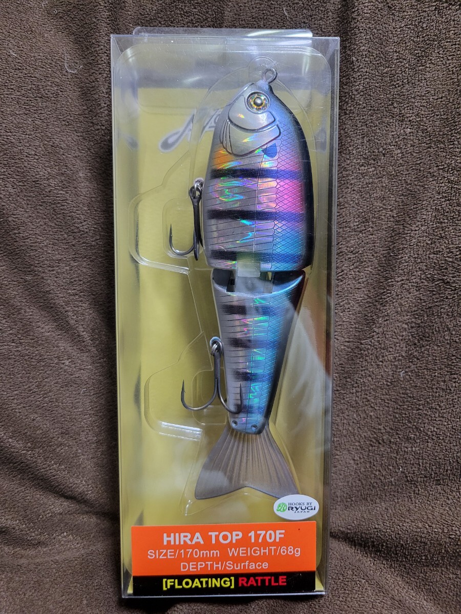 ★NORIES★HIRA TOP 170F ノリーズ ヒラトップ 207H ホログラムフラッシングギル 美中古品 Size 170mm Weight 68g Depth Surface 田辺哲男拍卖