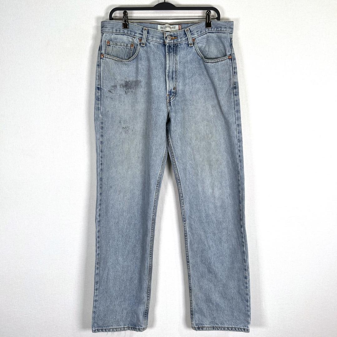 【Levi's550】リーバイス550 ブルー系 デニム ジーンズ パンツ ズボン ボトムス ジーパン 男性用 メンズ W34 L32【a033】拍卖