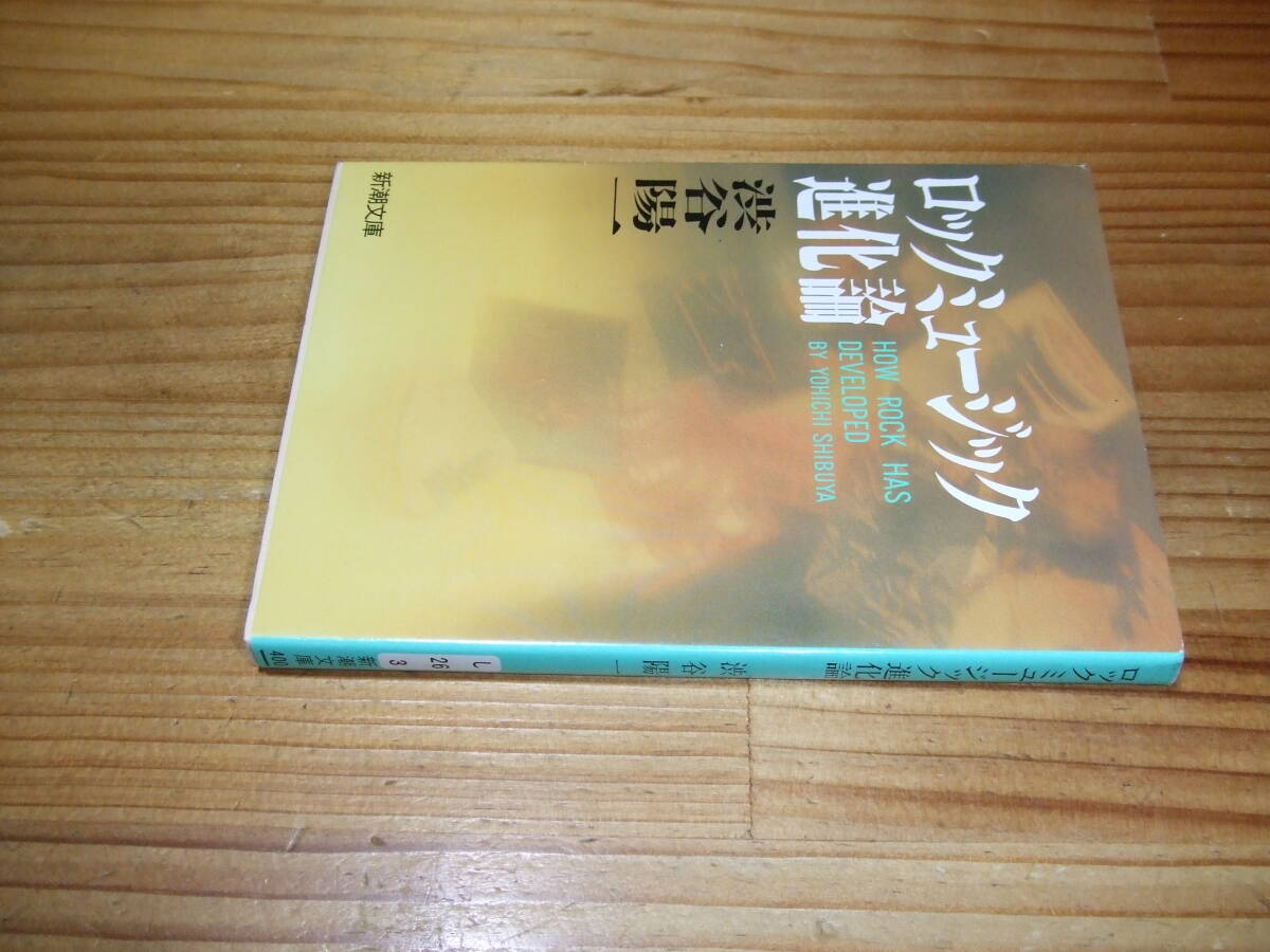 渋谷陽一 ’94再刷 ロックミュージック進化論 新潮文庫拍卖