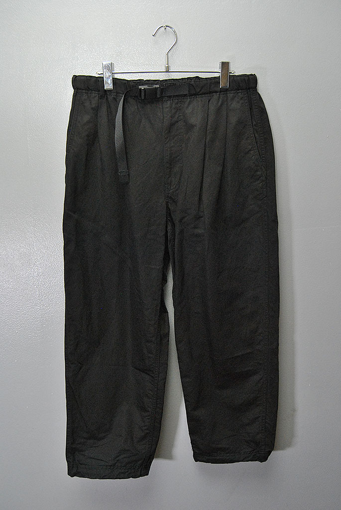 COMME des GARCONS HOMME 麻綿 イージーパンツ コムデギャルソン オム ツータック ブラック M拍卖