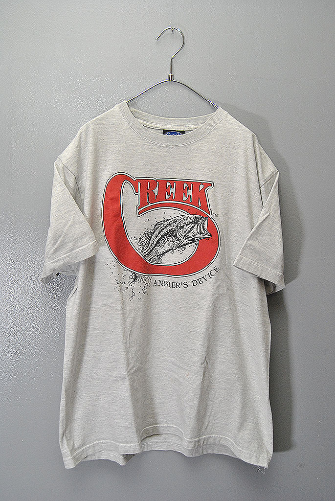 Creek S/S TEE クリーク ロゴ プリント Tシャツ グレー XL拍卖