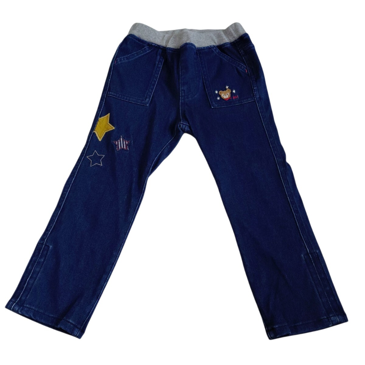 ☆タグ付き☆ミキハウス プッチー君のジーンズ(100cm)拍卖