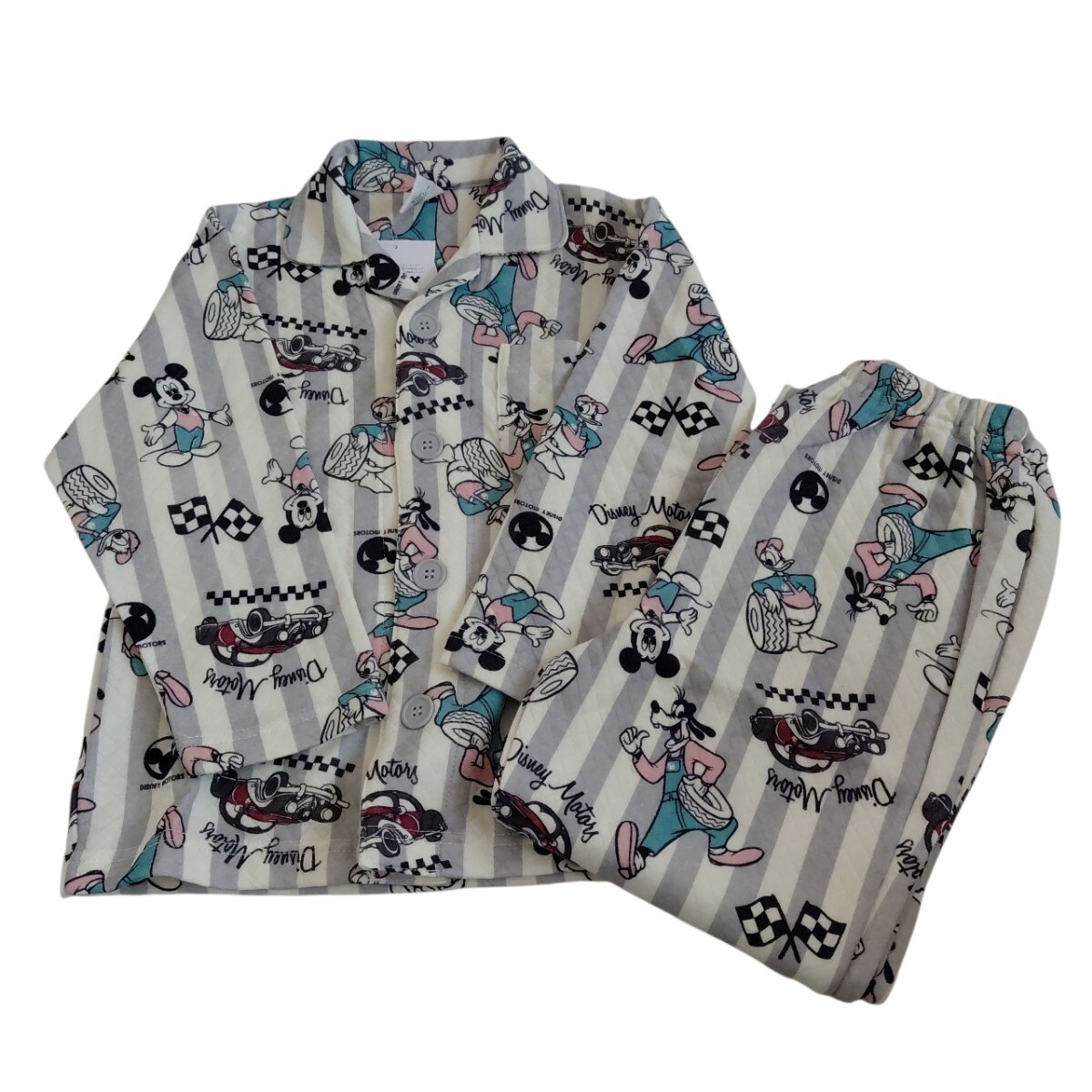 ☆タグ付き☆トミカ×ディズニーキャラクターのキルトパジャマ(110cm)拍卖