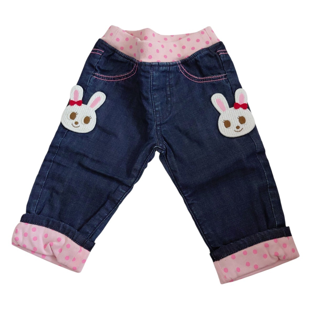 ☆半額☆タグ付き☆ミキハウス ツインうさこちゃんのパンツ(80cm)拍卖