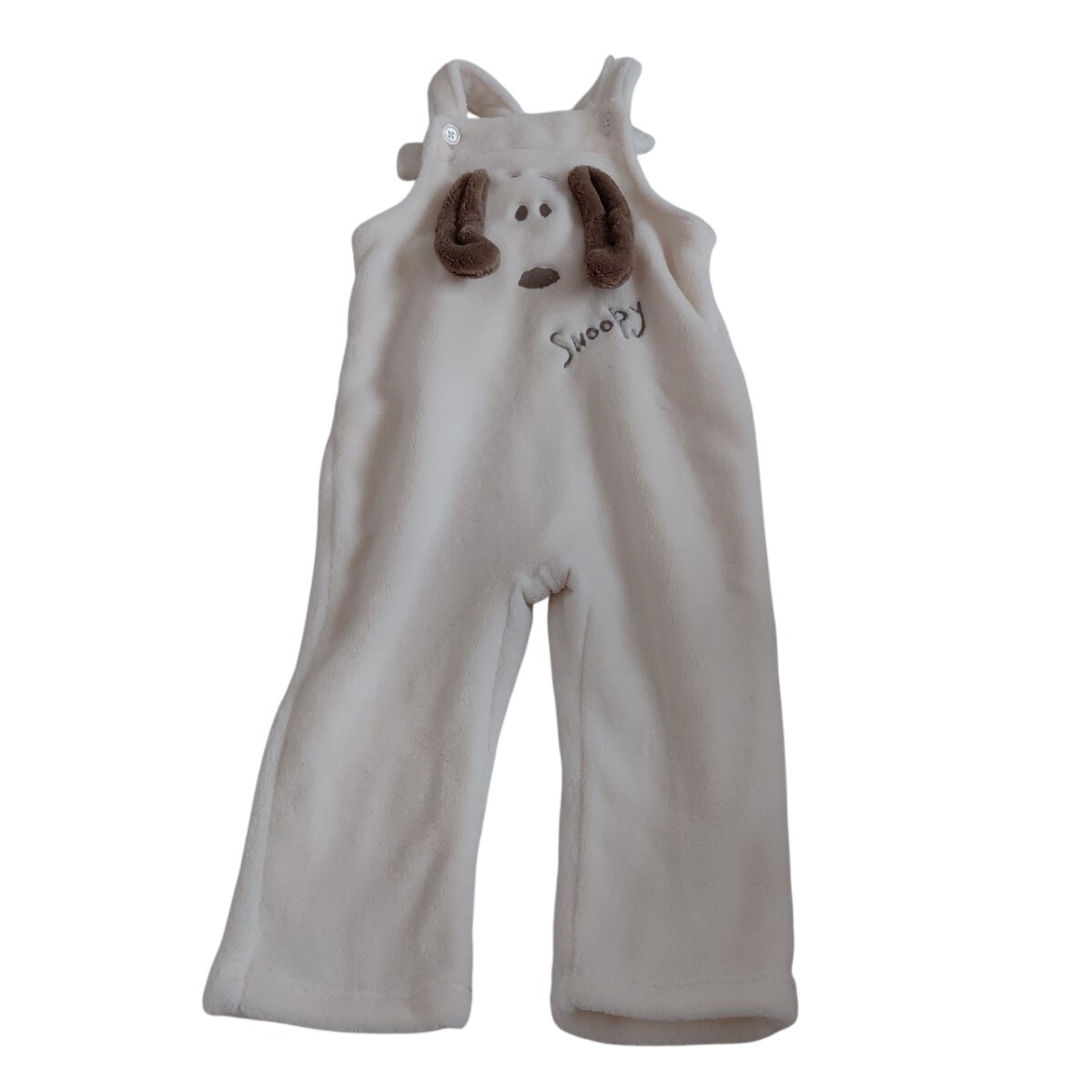 ☆タグ付き☆スヌーピーのフリースサロペット(90cm)拍卖