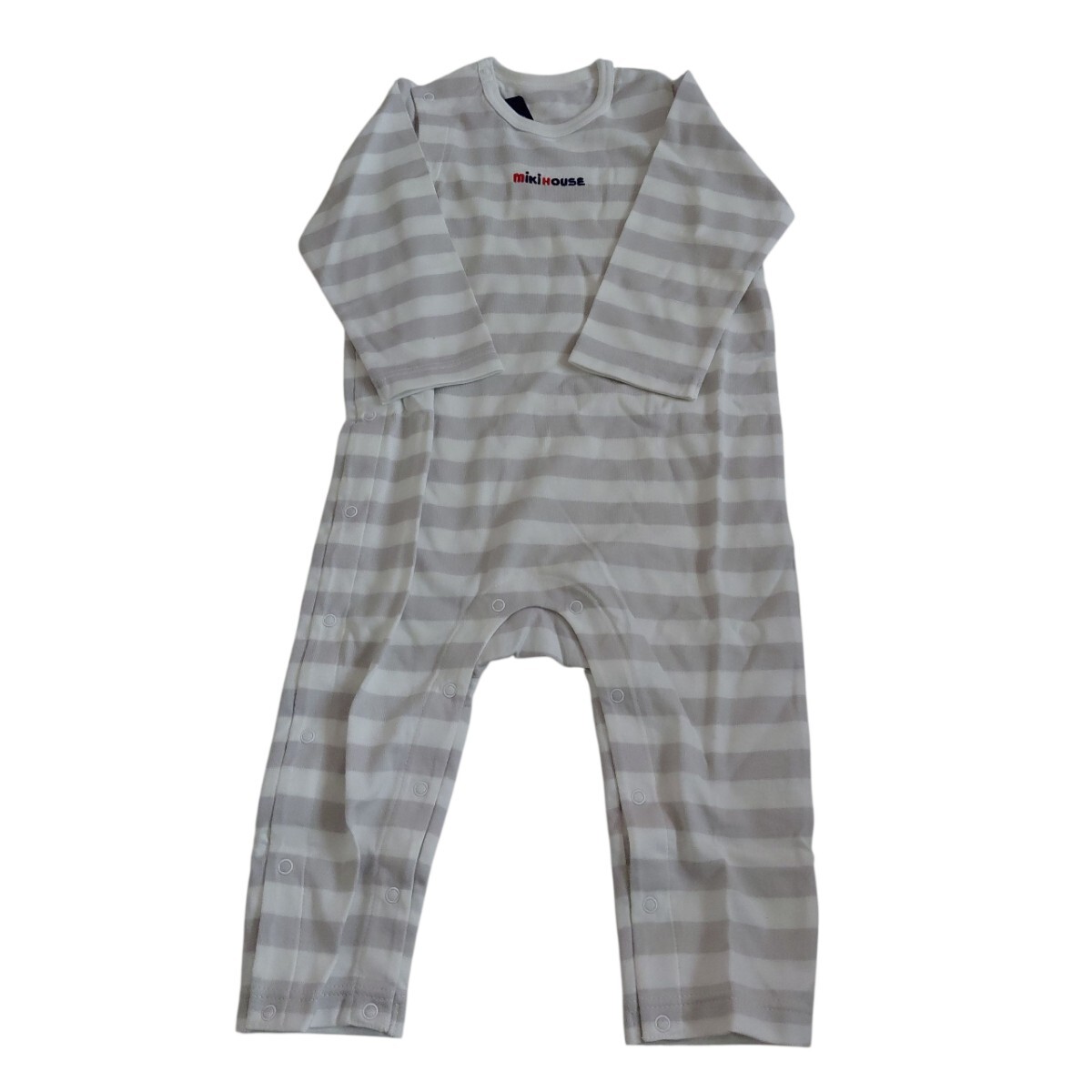 ☆タグ付き☆ミキハウスのシンプルロゴカバーオール(80cm)拍卖