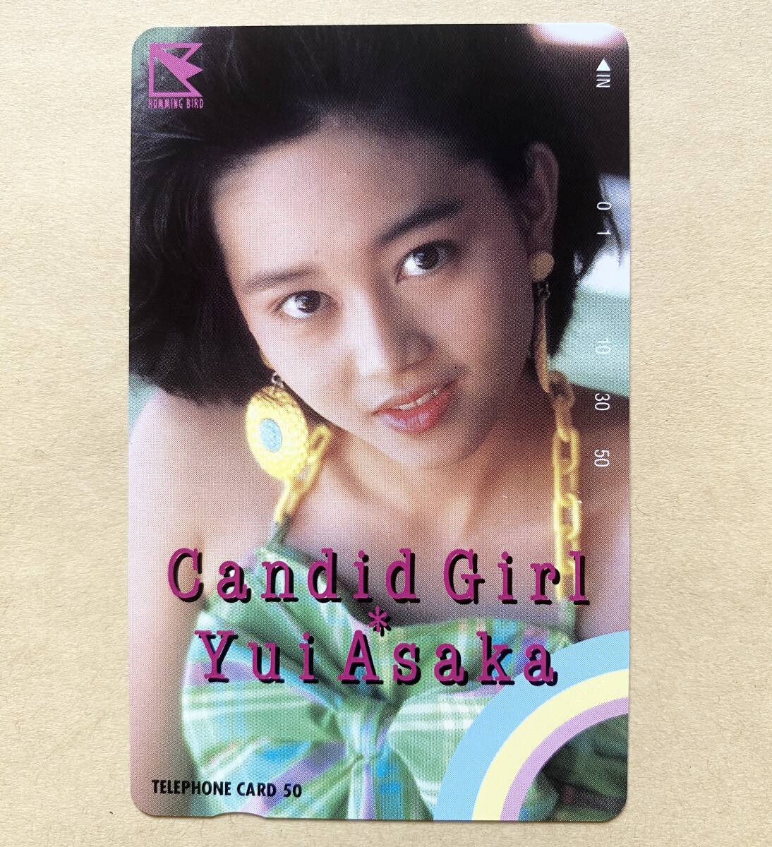 【未使用】 テレカ 50度 浅香唯 雪印 Candid Girl 拍卖