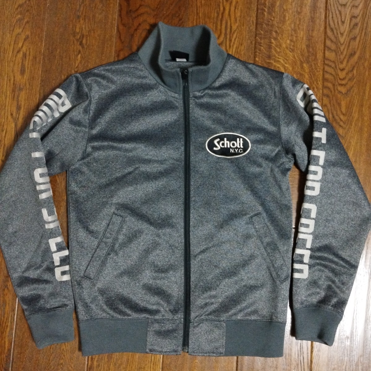 schott NEWYORK トラッカージャケット   ショットニューヨーク 杢グレー 刺繍拍卖