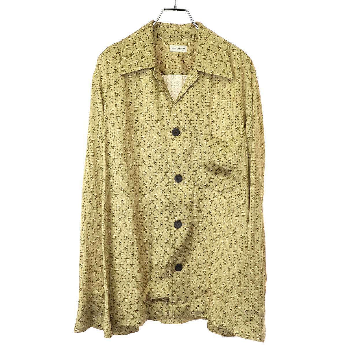 DRIES VAN NOTEN ドリスヴァンノッテン COOPER 3160 M.W.SHIRT レーヨンシャツジャケット 2120207453160 ゴールド 50 IT5726EA491P拍卖