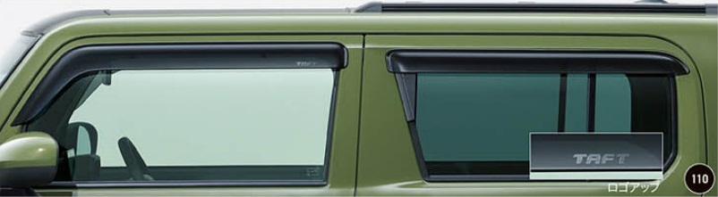 タフト/TAFT LA900S/LA910S:純正 ワイドバイザー 1台分4本セット拍卖
