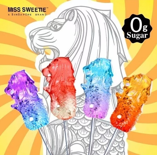 シンガポール土産 マーライオン ロリポップ ストロベリー味 ライト キャンディ 光るキャンディー スイーツ 新品未開封拍卖