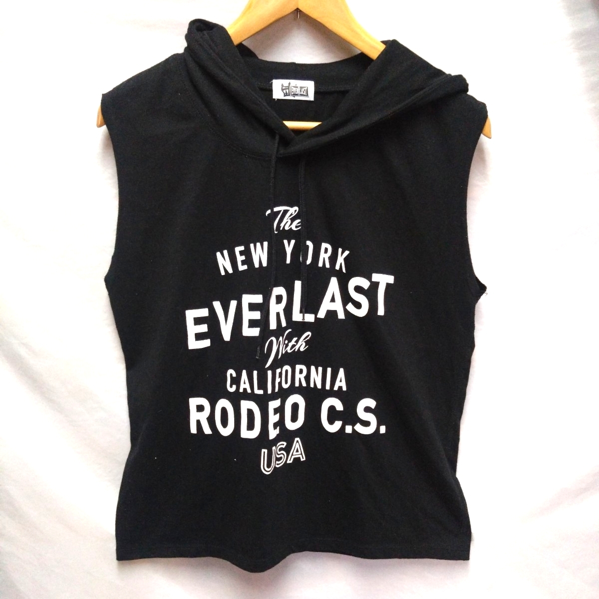 【コラボ品】 EVERLAST RODEO CROWNS ノースリーブパーカー FREEサイズ Tシャツ ロデオ ヤフオクにも多数出品中拍卖