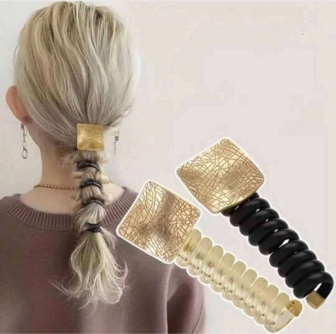 おしゃれ 高級感 高見え バネ スパイラルヘアタイ コイル拍卖