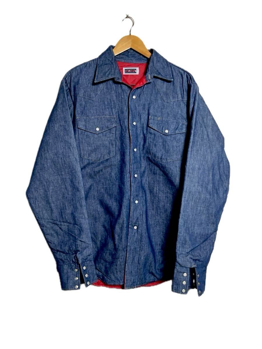 デッド 80s USA製 ビンテージ BIG MAC デニム ワーク ウエスタン キルティング ジャケット シャツ ビッグマック/カバーオール拍卖