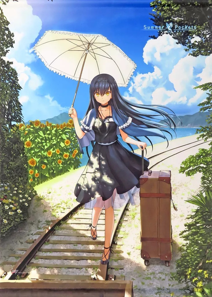 Summer Pockets 久島鴎 Wスエード B2タペストリー拍卖