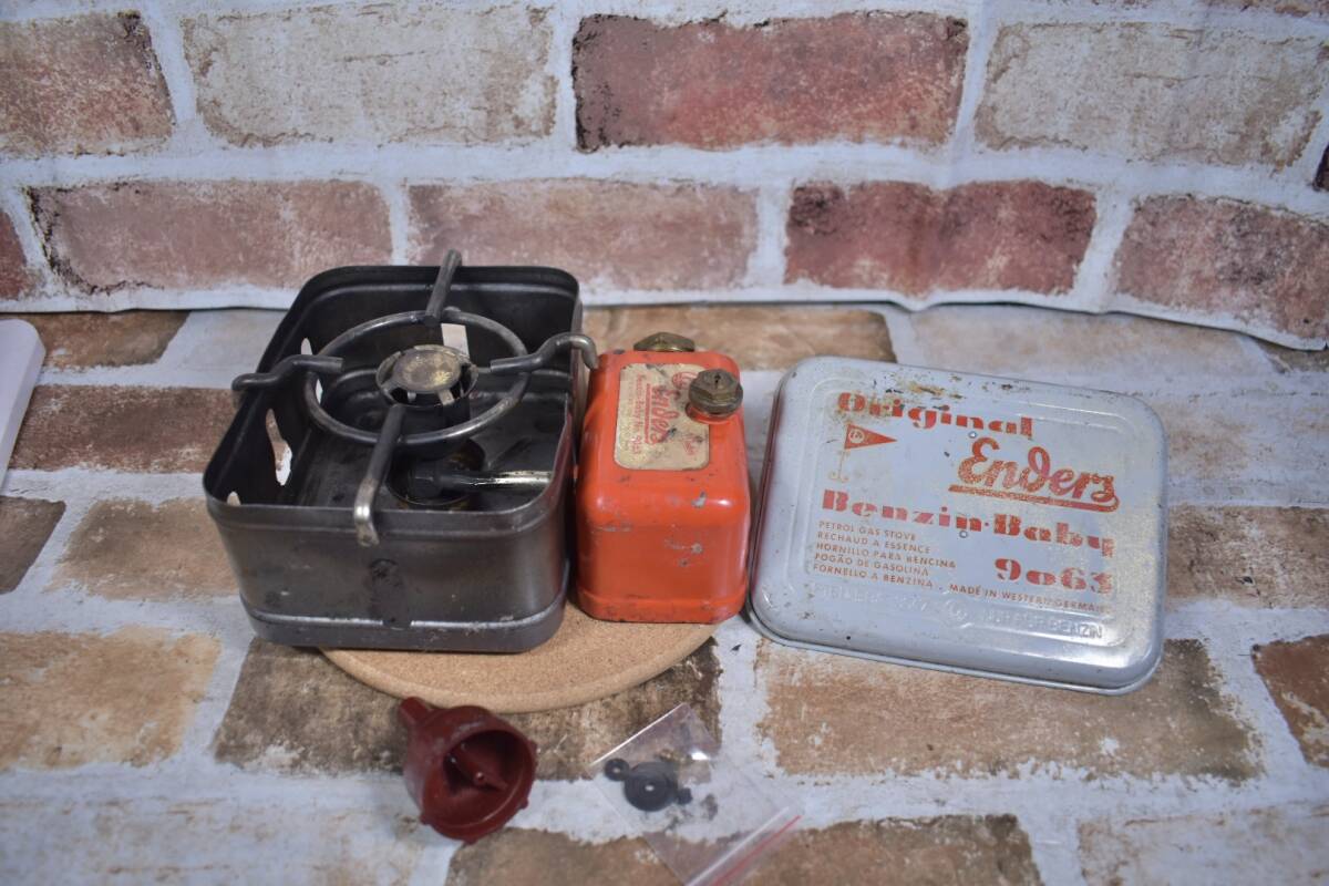 ★超希少!★ Enders No.9063 Benzin Baby ◆世界最小の圧力ストーブ!! 付属品付 1960年代 エンダース ベイビー キャンプ ソロ拍卖