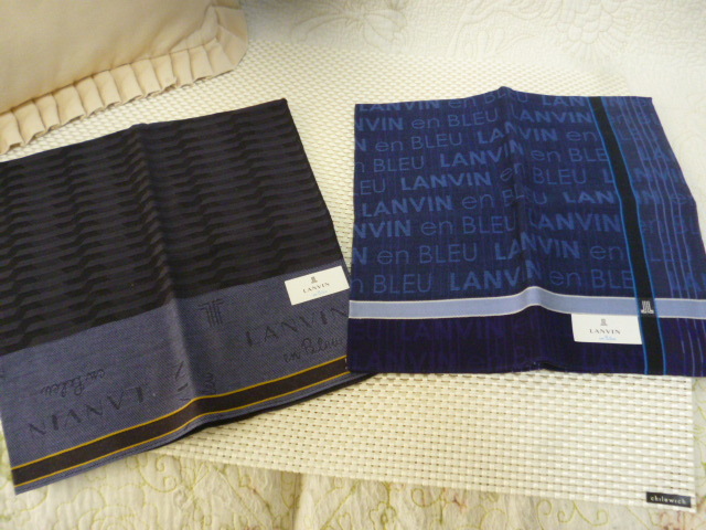 ☆未使用 LANVIN☆ランバン ハンカチ セット en Bleu拍卖