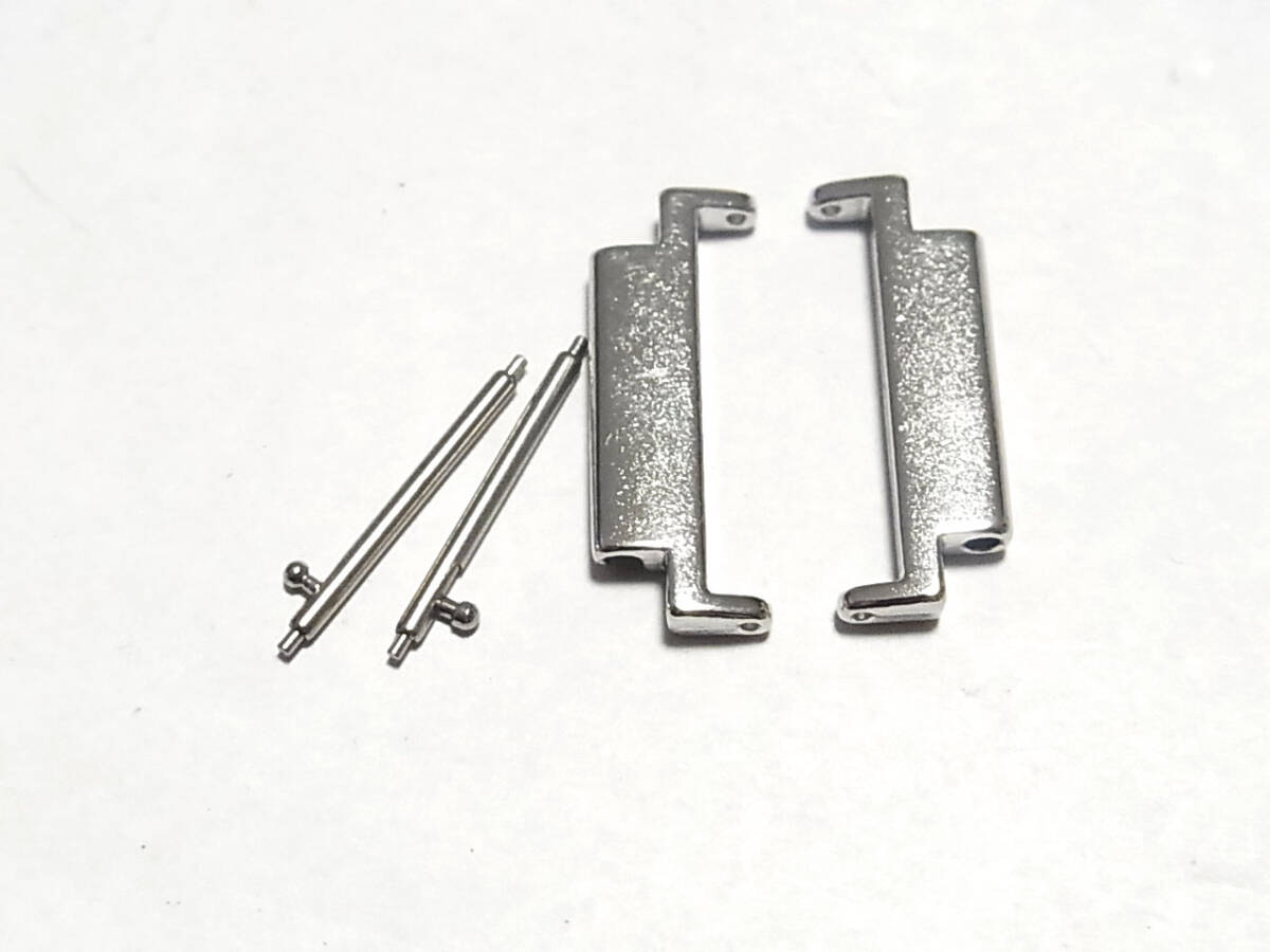 チプカシ用 MOD  ベルト取付サイズ変換アダプター 銀色 18mmを22mmに 47AD3-8拍卖