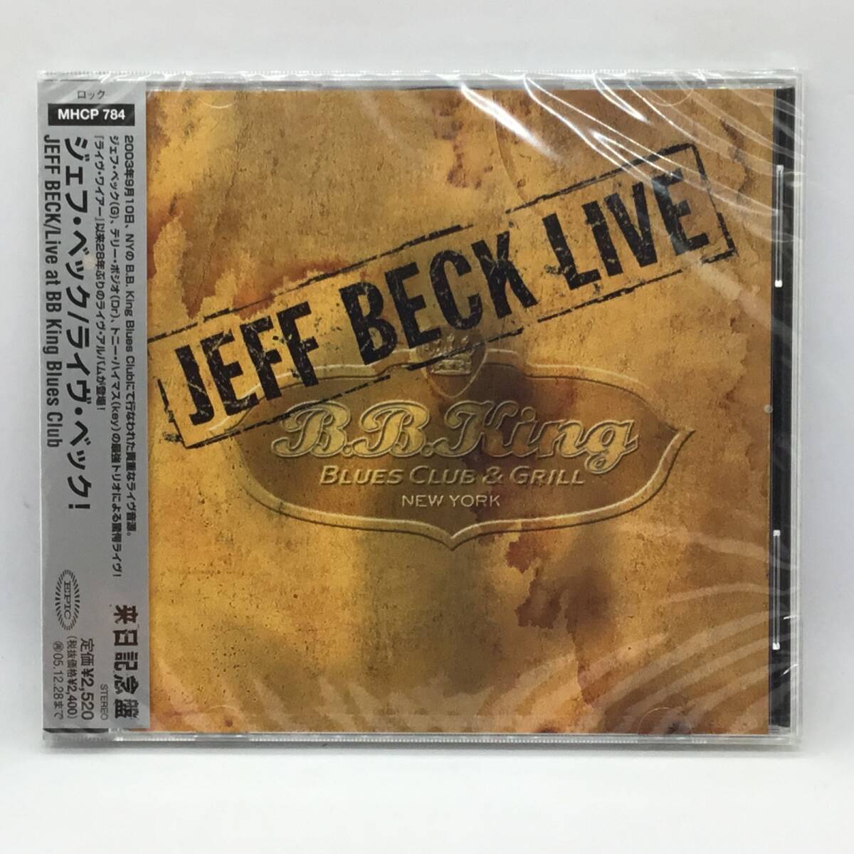 ●未開封◇ジェフ・ベック / ライヴ・ベック! (CD) MHCP784 JEFF BECK/LIVE AT BB KING BLUES CLUB拍卖