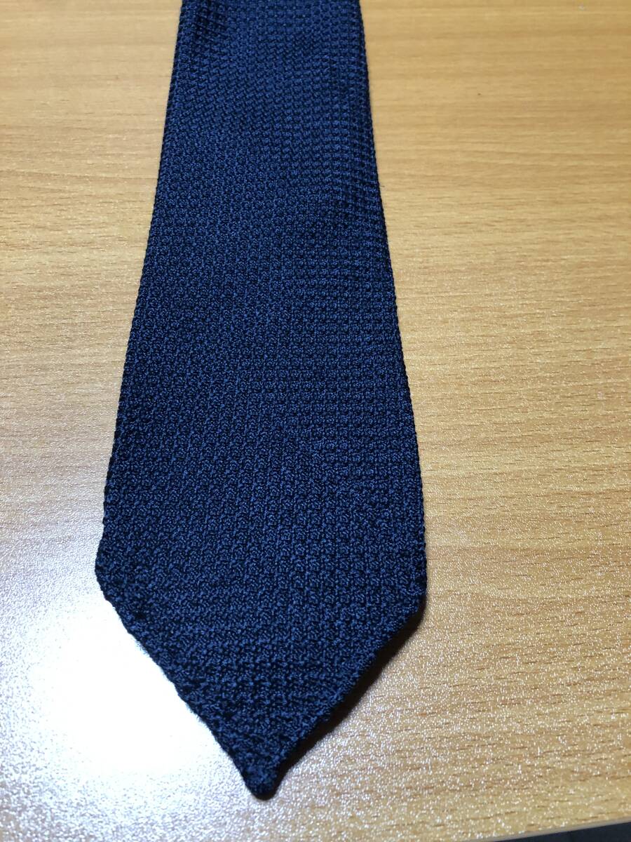 TIE YOUR TIE タイユアタイ シルク ガルザ セッテピエゲタイ ソリッド ネイビー拍卖