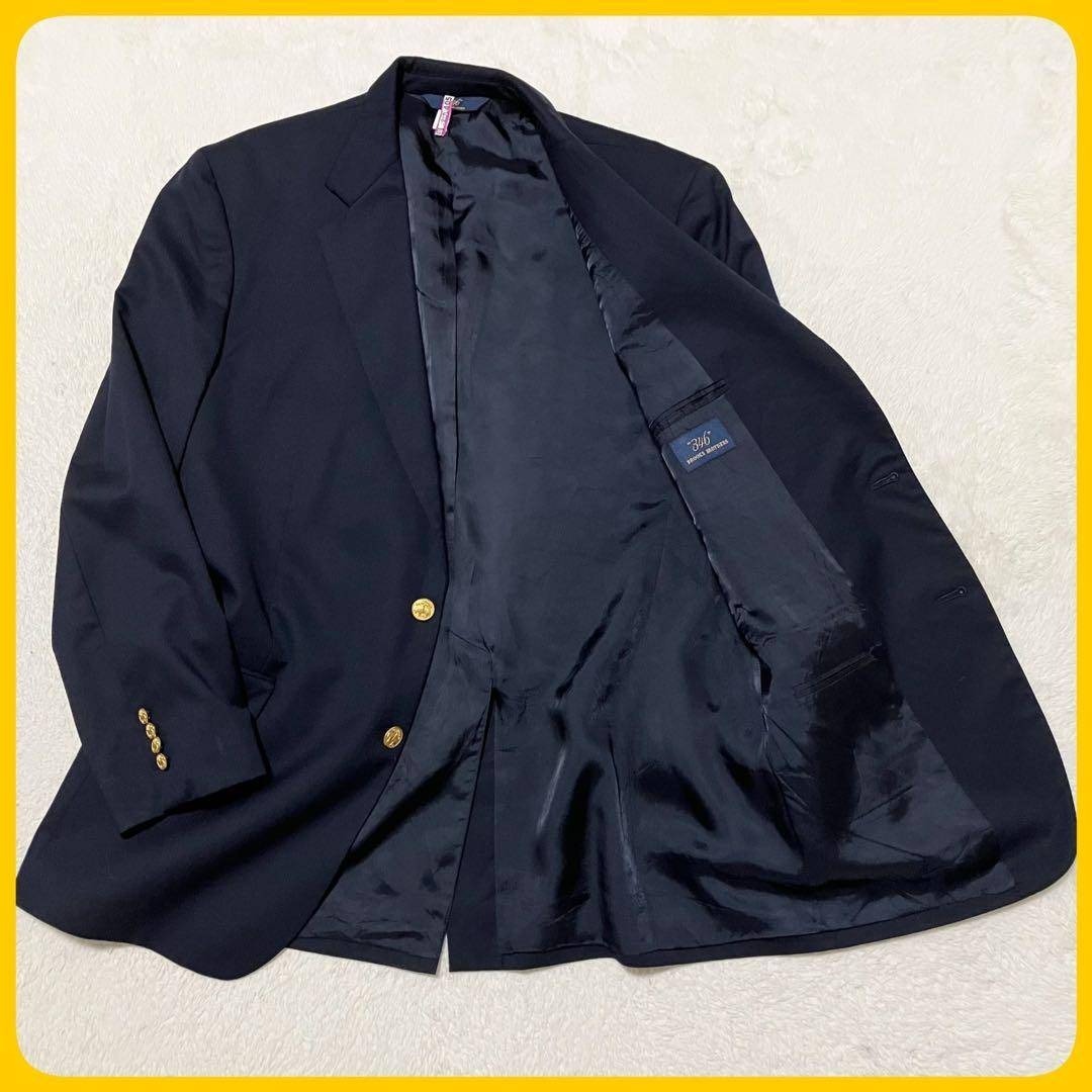 ブルックスブラザーズ 紺ブレ 装飾 金ボタン テーラード ジャケット 43REG拍卖