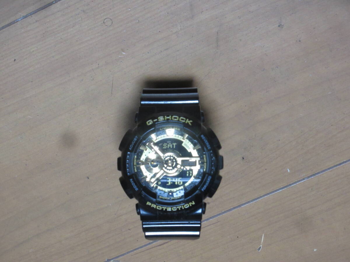 ■ CASIO カシオ G-SHOCK GA-110GB ブラック ゴールド 黒 金 動作確認済 拍卖