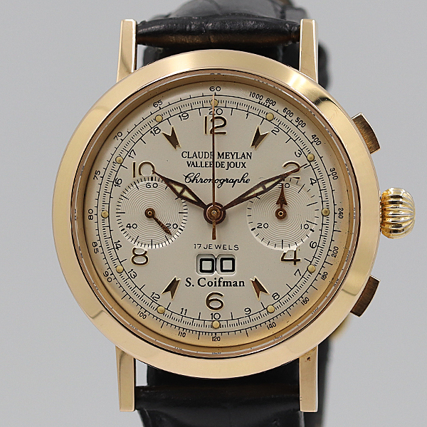 デッドストック級 箱付 稼働 美品 S.コイフマン クロードメイラン ヴィーナス211 18K/750/60.7g 手巻 メンズ腕時計NSY14692ABC3867930 1TOT拍卖