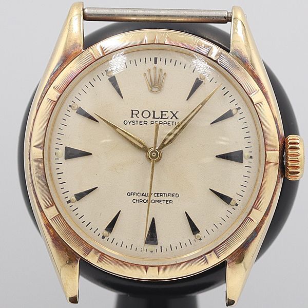 デッドストック級 稼働 ロレックス オイスターパーペチュアル シルバー文字盤 手巻 メンズ腕時計 OGH トップのみ 1974ABC0360820拍卖