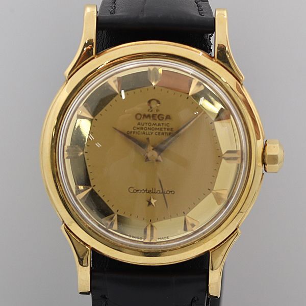 デッドストック級 稼働 美品 オメガ コンステレーション 2852SC 18K/YG AT シャンパン文字盤 Cal.501 メンズ腕時計 OGH 7554ABC0192060拍卖