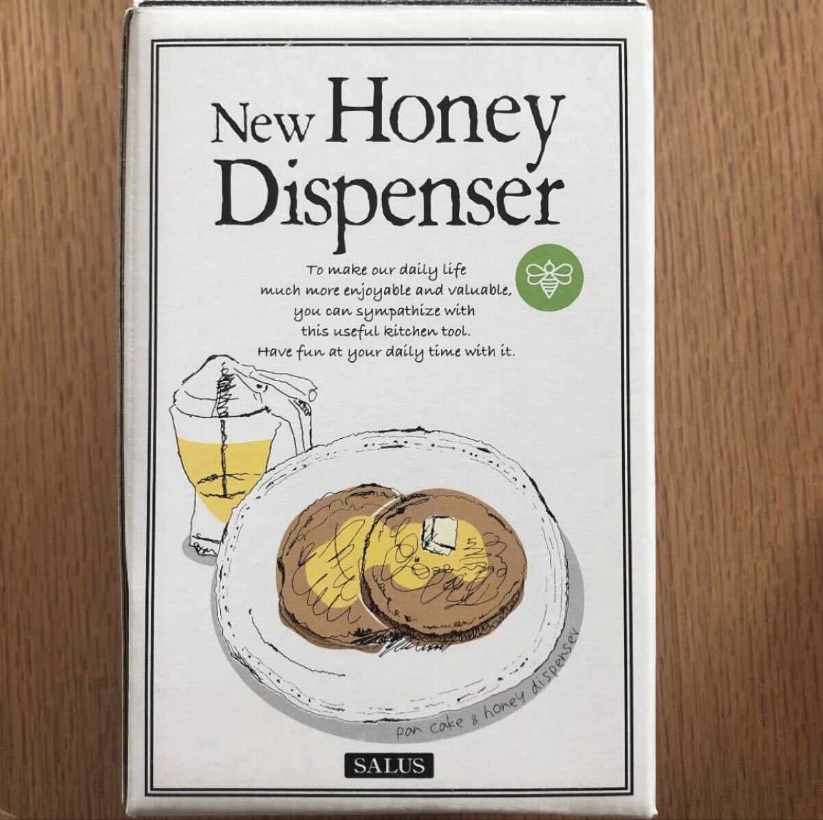 SALUS ハニーディスペンサー 受皿式 ガラス製 <佐藤金属興業>拍卖