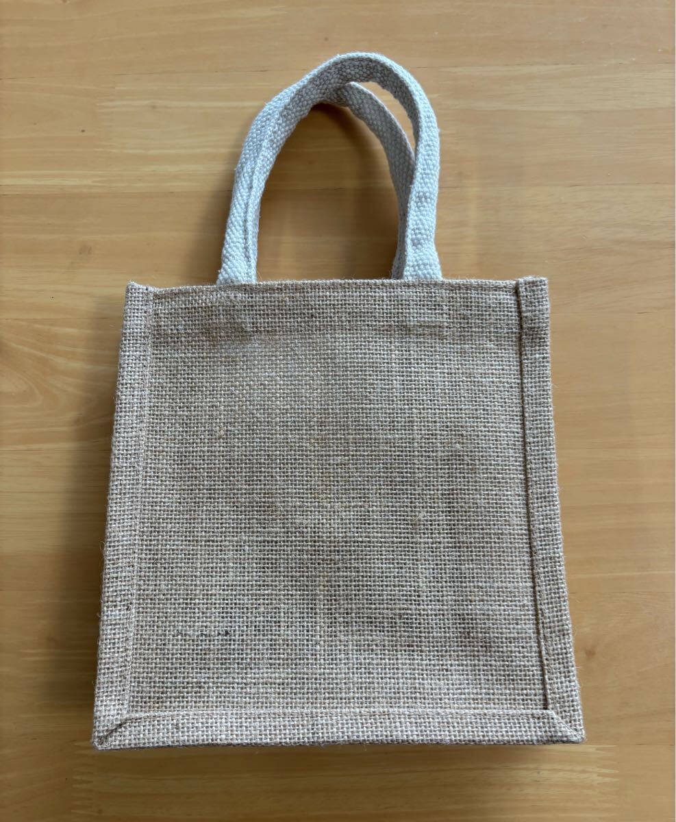 新品 ミニジュートバッグ 20×20cm トートバッグ ハンドバッグ 拍卖