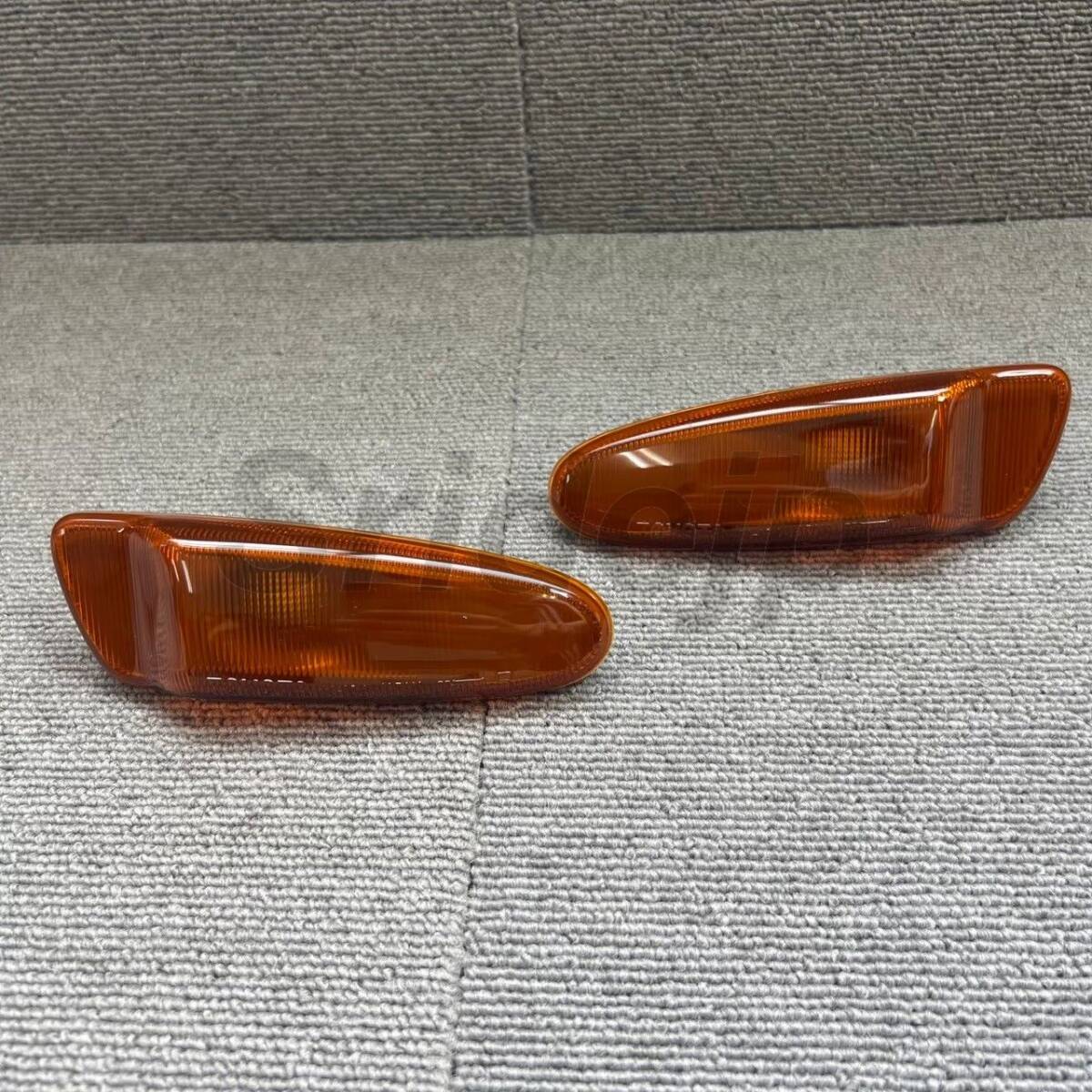 【新品】トヨタ JZA80 スープラ 純正 サイドターンシグナルランプレンズ ウインカー 左右セット TOYOTA Lens, side turn signal lamp, RHLH拍卖