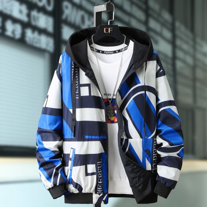 新作メンズ 春秋 ジャケット ミリタリージャケット スカジャン 両面着 アウター ブルゾン ジャンパー 大きいサイズ ブルー 3色 M~5XL拍卖