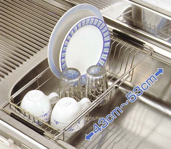 スライド シンクバスケット 浅型 伸縮式 シンク 水切りかご 食器 水切り ステンレス ポイント利用 ポイント 消化拍卖