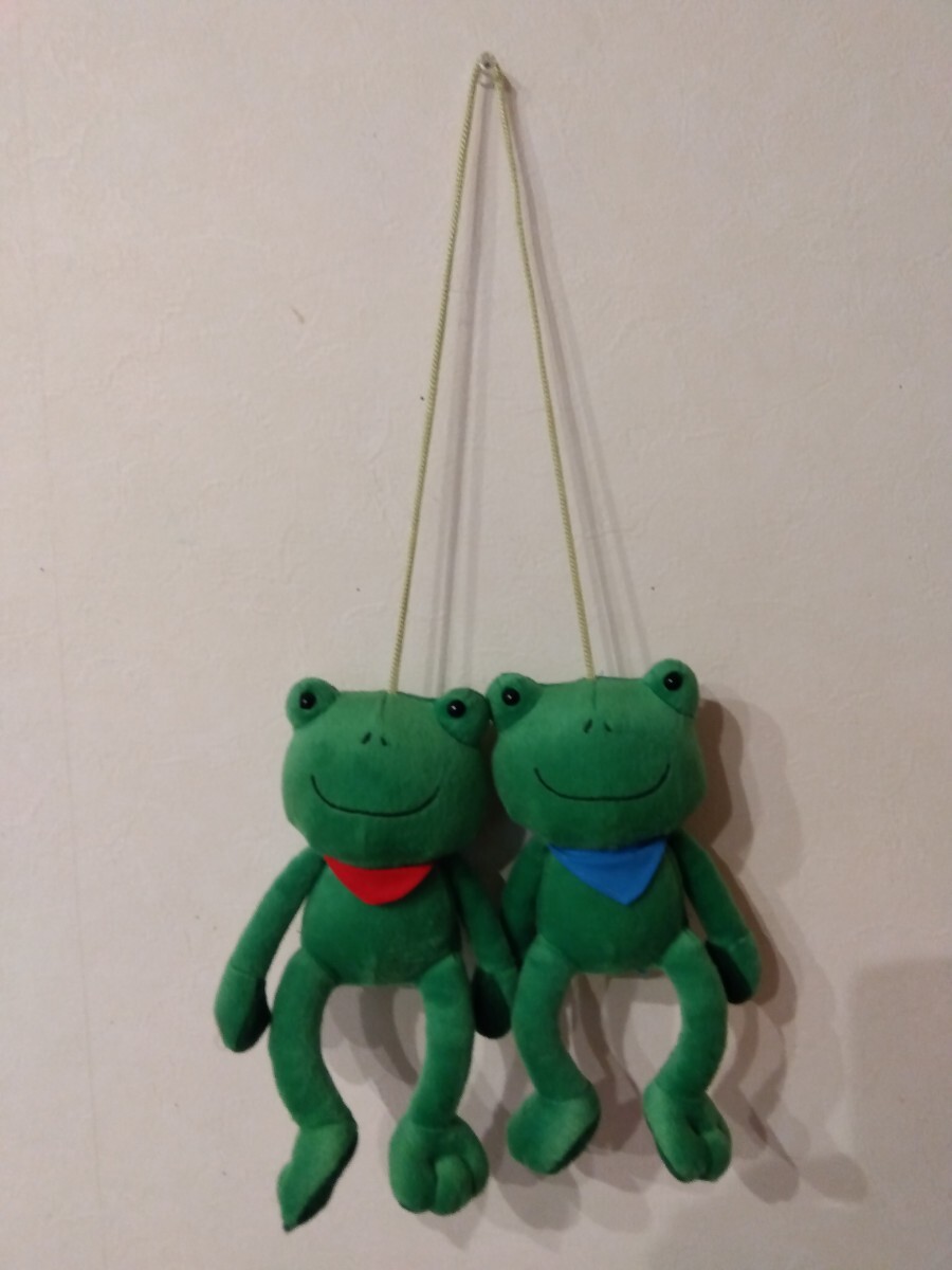 カエルのぬいぐるみ 双子 スカーフ拍卖