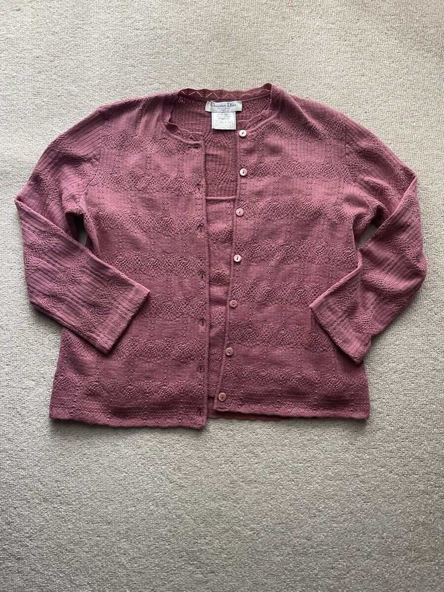 クリスチャンディオール アンサンブル ツイン ウール レース拍卖