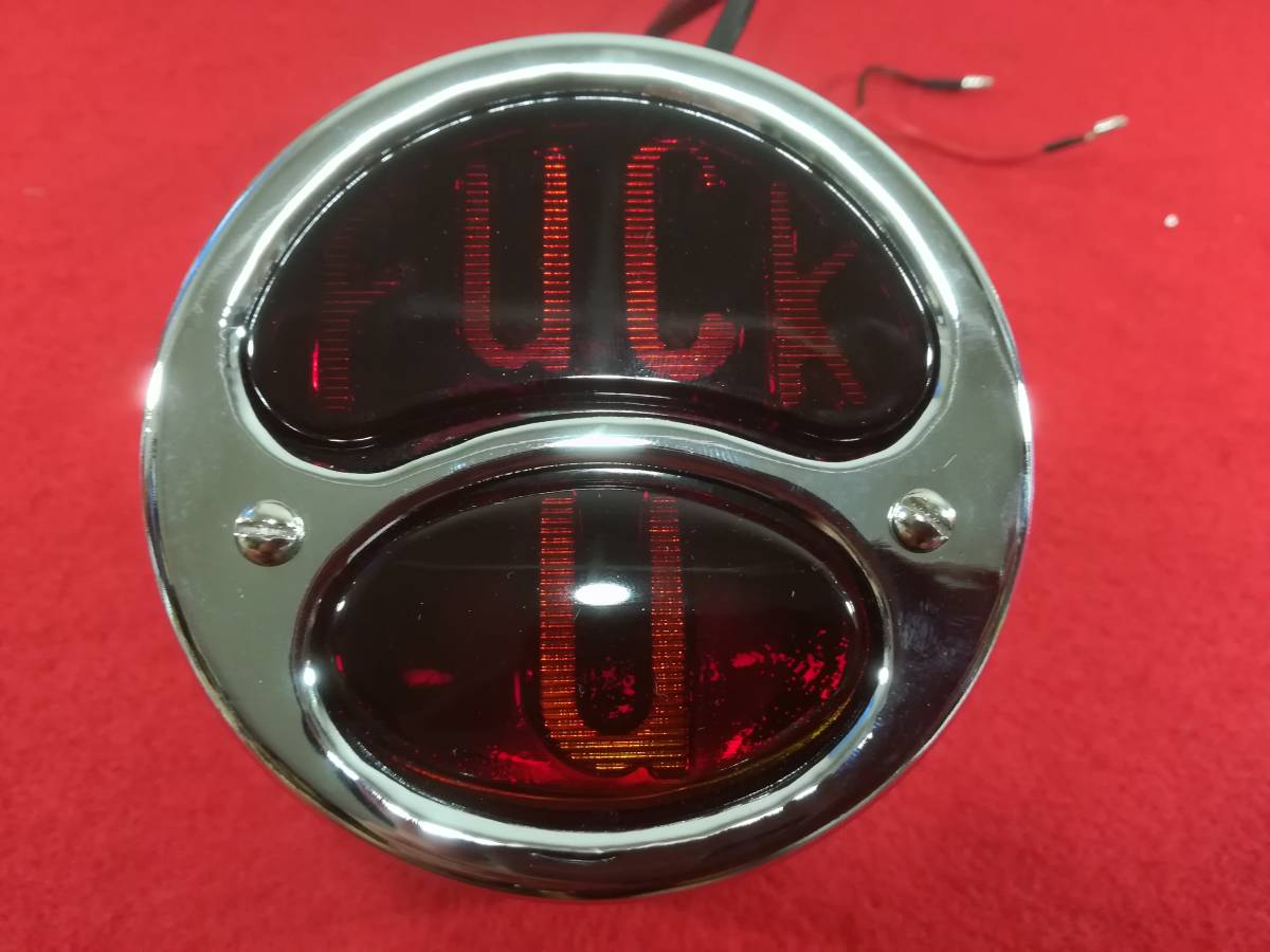 DUOテールランプ FUCK U STOPテールランプ 12V 電球 リプロ レプリカ ハーレー チョッパー ボバー ビンテージ クラシック1拍卖