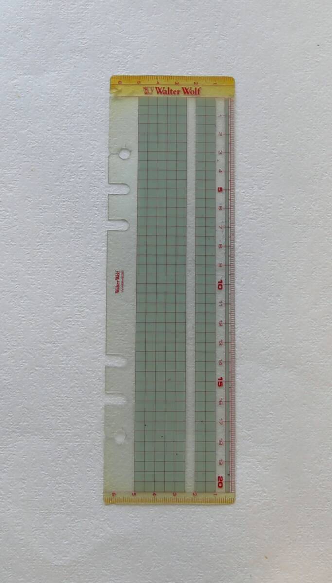 【レア・現状品】Walter Wolf(ウォルターウルフ) システム手帳 A5サイズ用 栞(しおり)定規拍卖