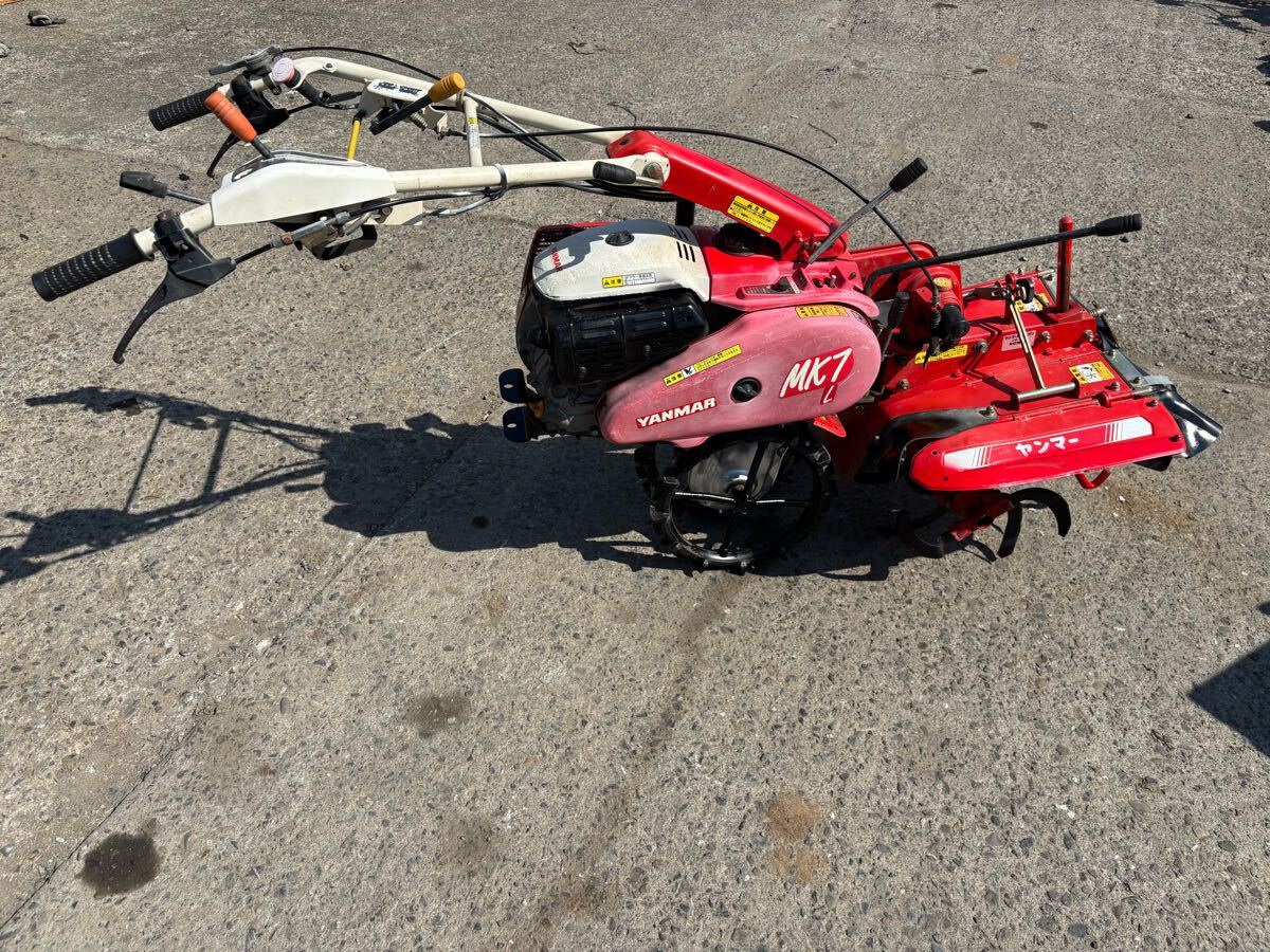 001●管理機 耕運機 家庭菜園 ヤンマー MK7 中古動作良好。拍卖