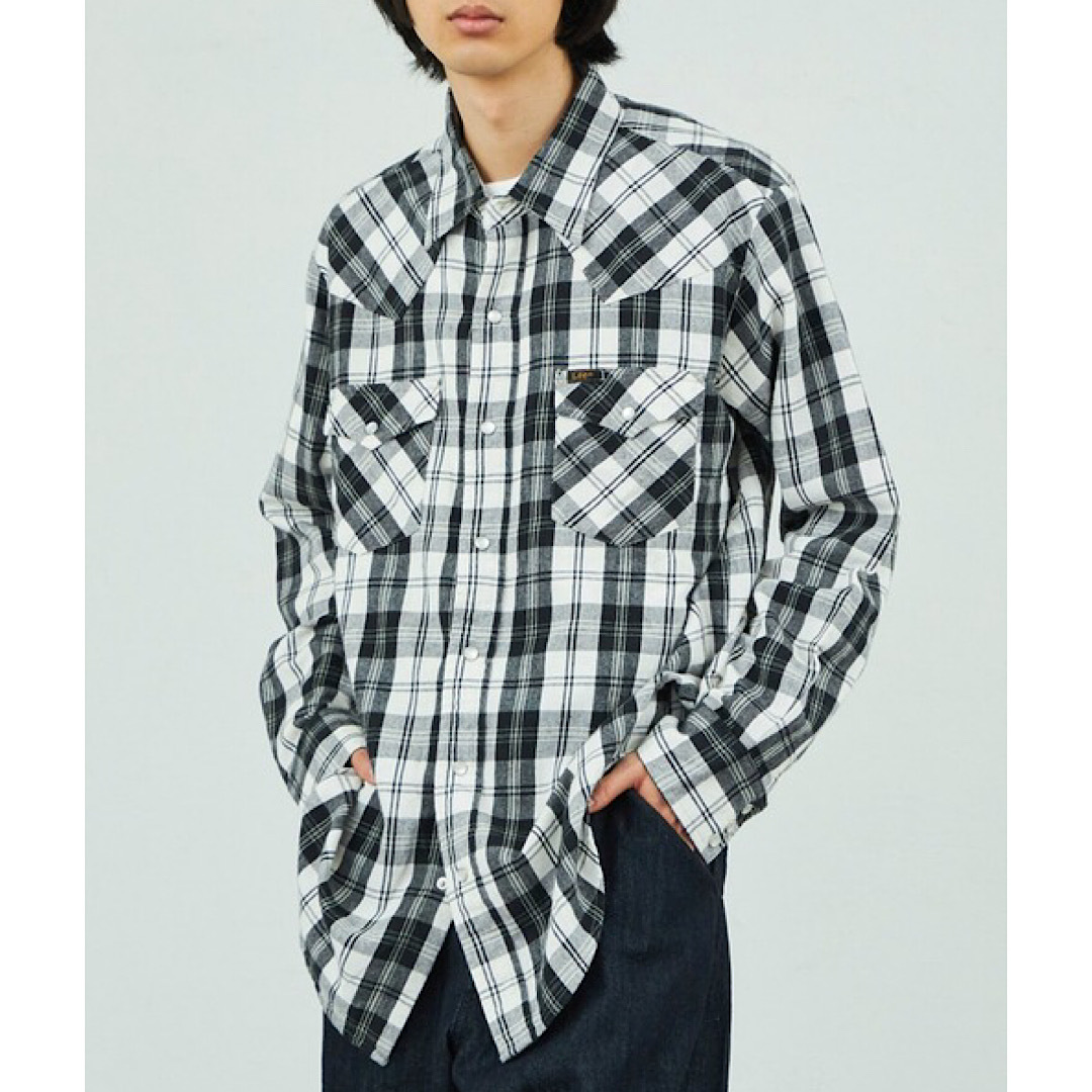 【新品】リー ウエスタンシャツ Lサイズ LM7234-275 定価9,900円 メンズ Lee 長袖シャツ ネルシャツ 拍卖