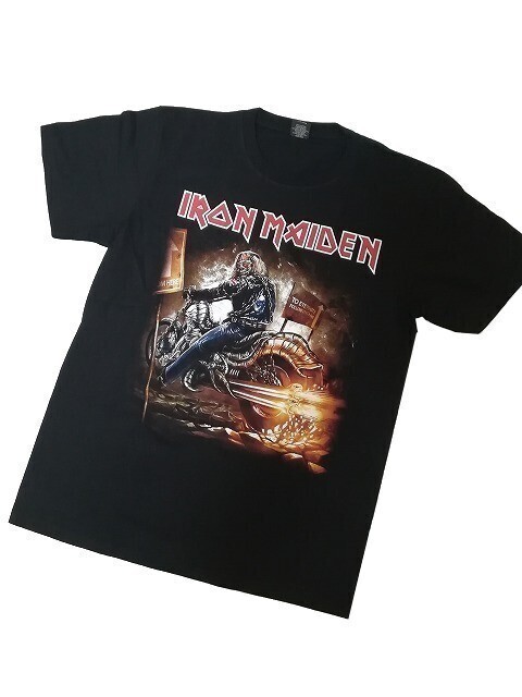 【新品】アイアン メイデン 3D Tシャツ 半袖【L】黒◆IRON MAIDEN ロック バンド ヘビメタ アーティスト イングランド 音楽拍卖